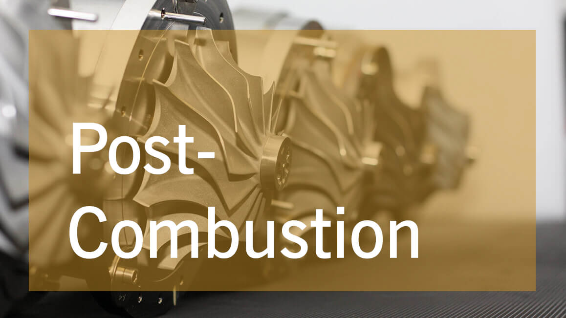 Post-combustion of pyrolysis gases