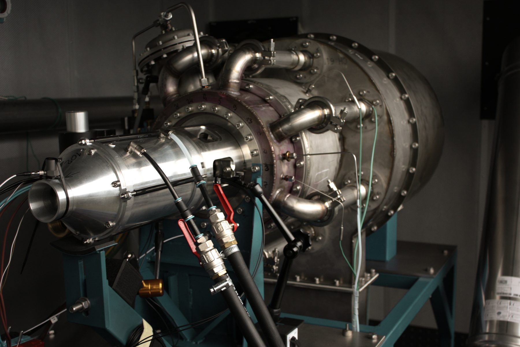 Mikrogasturbine von pyropower in der Werkstatt
