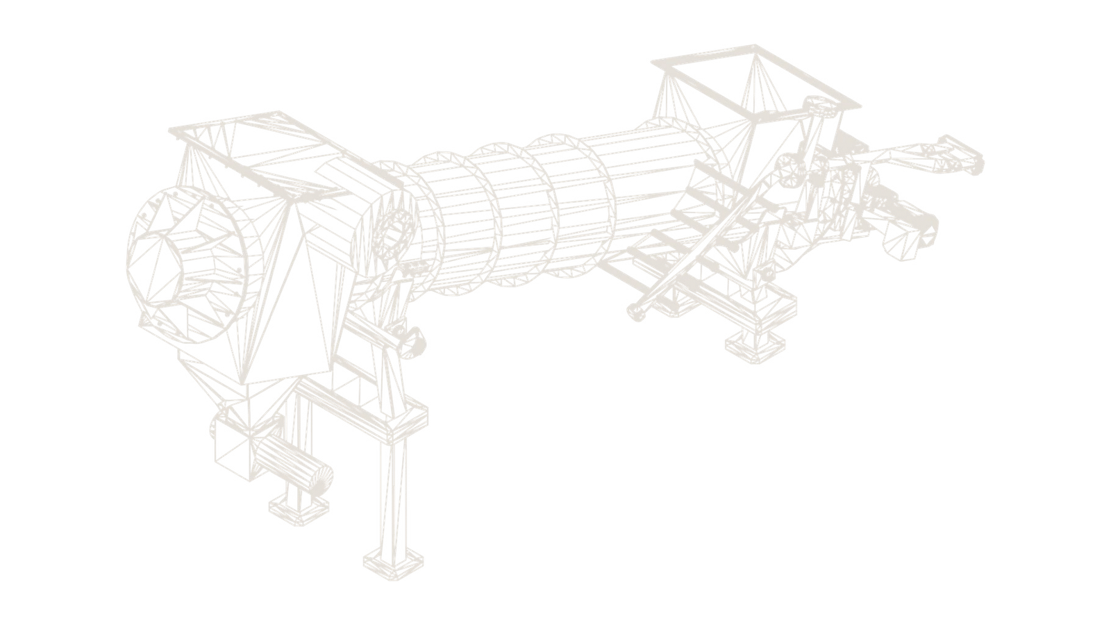 Pyrolysereaktor Pyro-Hex 1000, Strichzeichnung