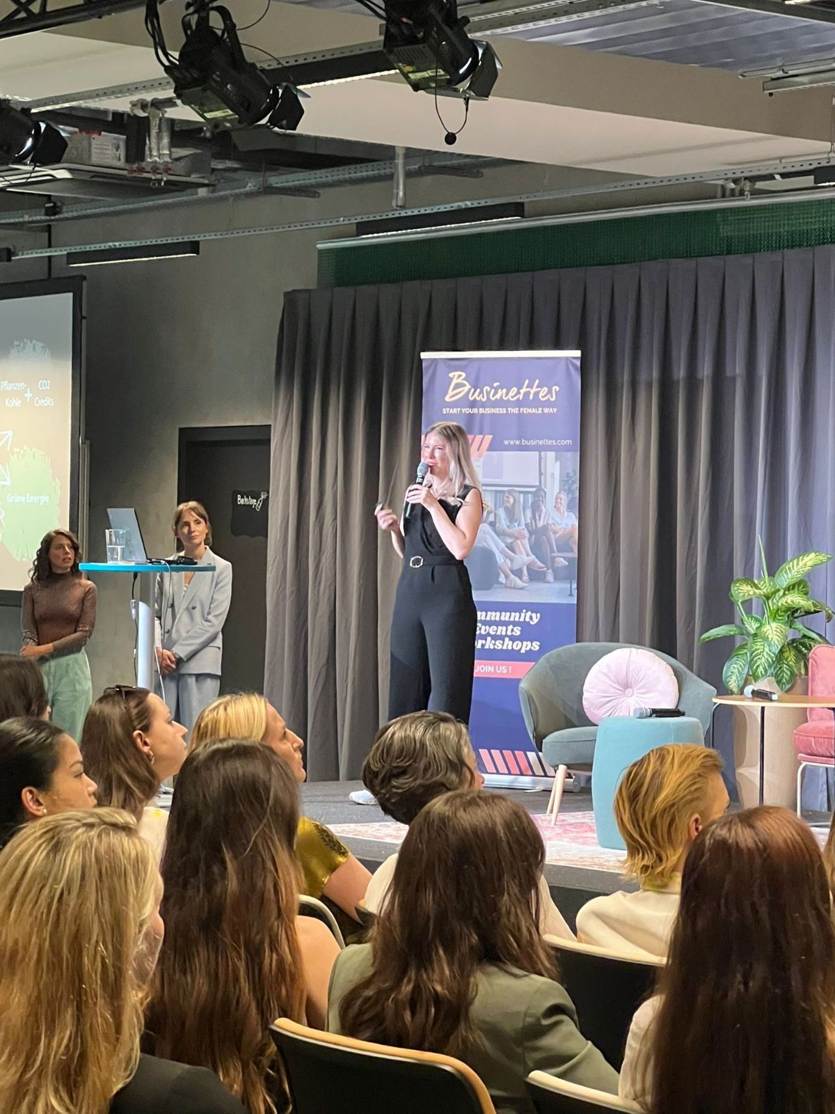 Lucie Töpfer pitcht pyropower beim Female Founders Summit 2025