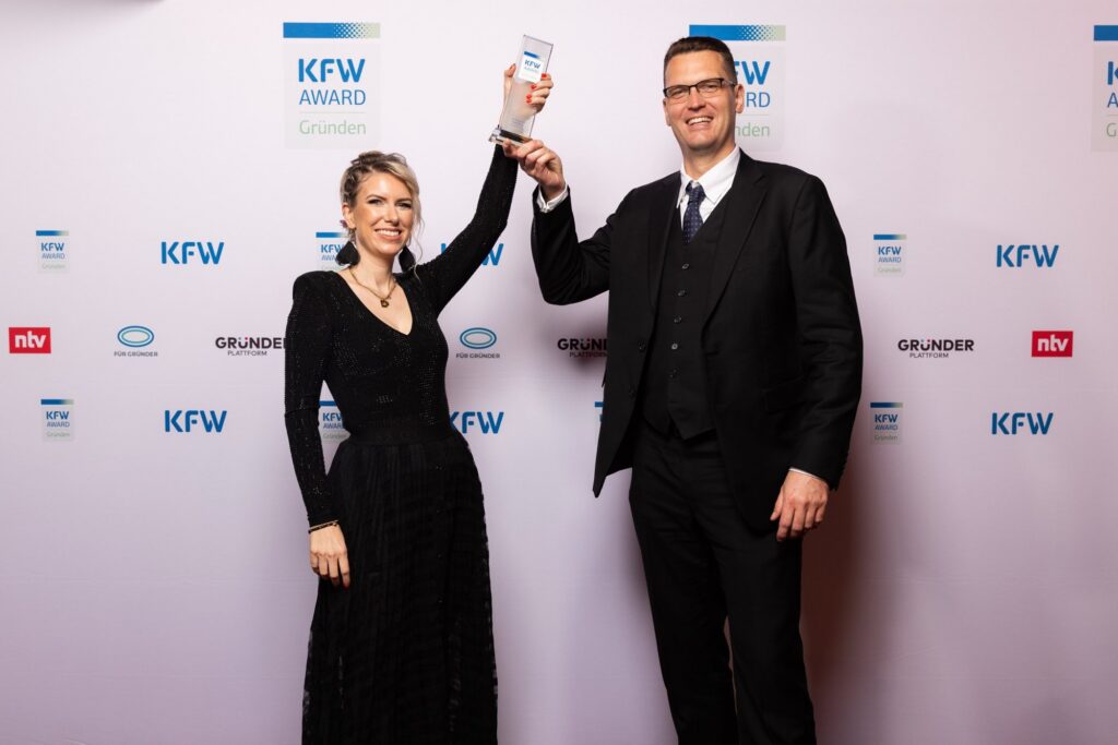 Lucie Töpfer bei der Verleihung des KfW Award Gründen 2024