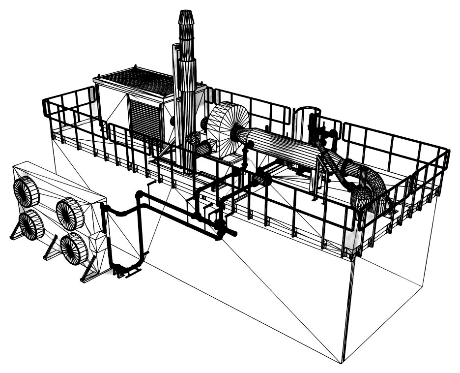 Linienzeichnung der ClinX Heat 150