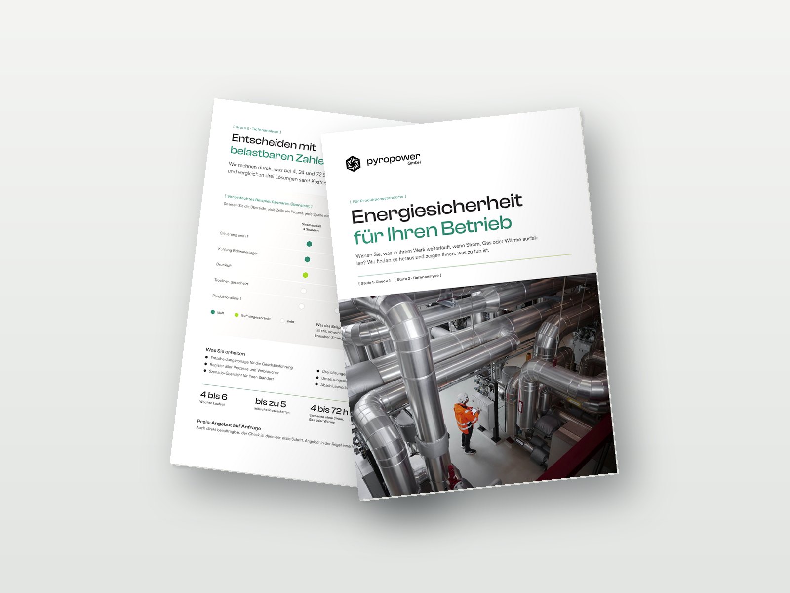 Mockup: Ergebnisbericht Energiesicherheit