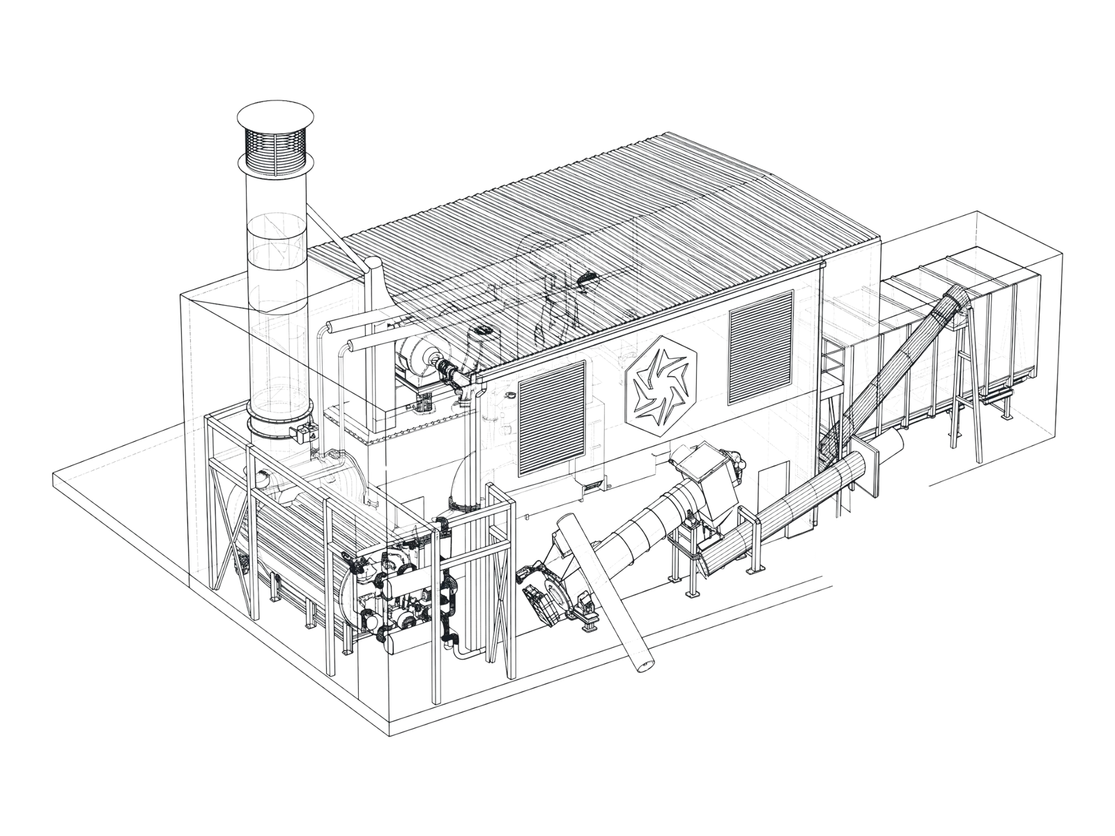 Linienzeichnung Pyro-ClinX 150