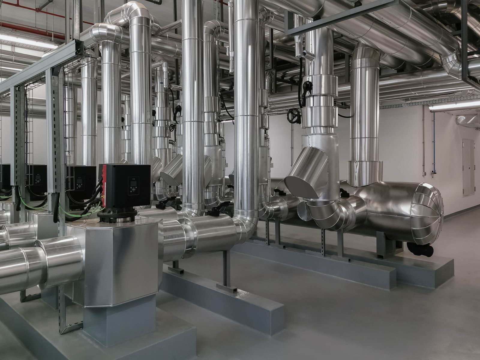 Innenansicht einer Industrieanlage